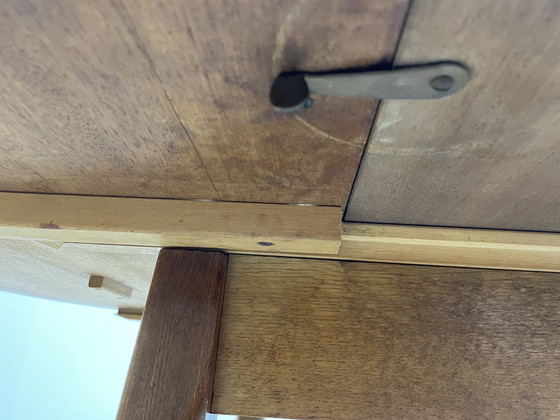 Image 1 of table à manger ronde extensible vintage