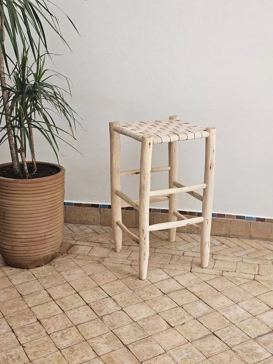 Sgabello da bar 60cmx30cm – Sgabelli da bar, Pelle, Legno (photo 6 of 7)