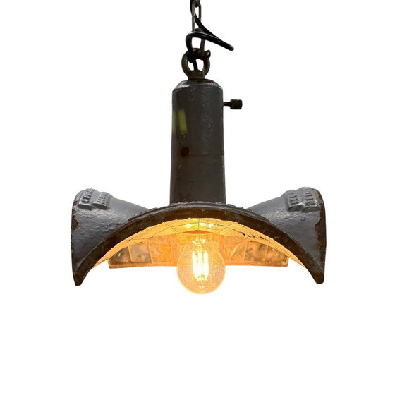 Image 1 of Suspension industrielle vintage n° 3 par Esla avec miroirs