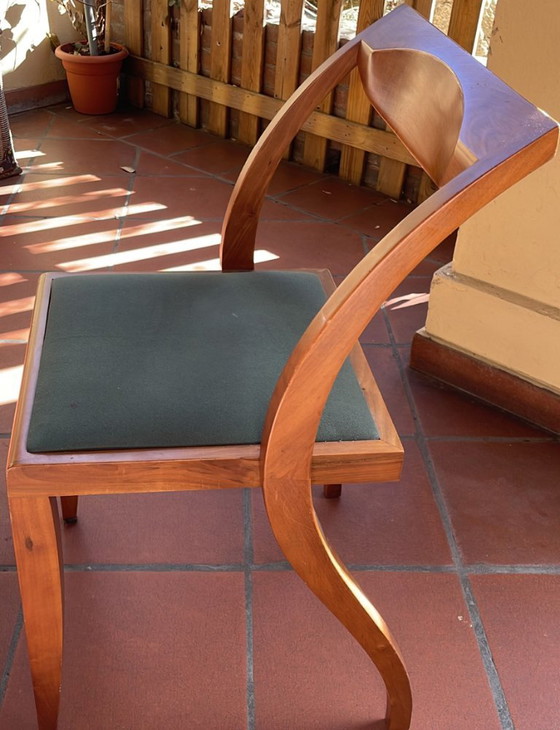 Set van 8 Arlekin-Porada stoelen (vintage design uit de jaren 90) – Eetkamerstoelen, Wood (photo 8 of 9)