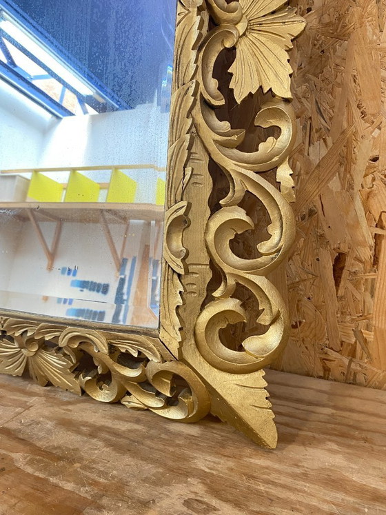 Image 1 of Gilded Wooden Mirror, 19th Century, 80cm x 100cm