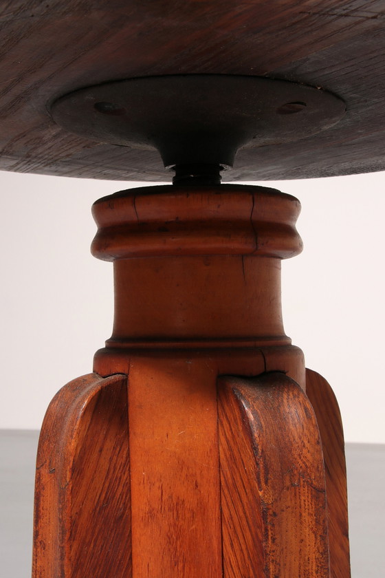 Image 1 of Vintage Scandinavische Pianokruk uit 1940 in massief beukenhout