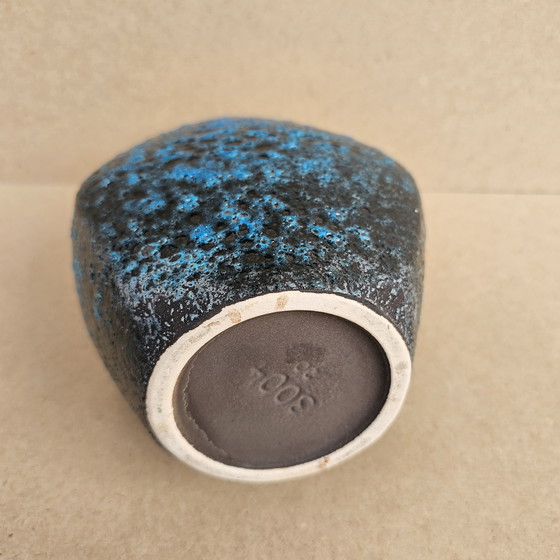 Image 1 of Vase Gerz Keramik Simon Peter Gerz Design Georg Mennicken 1967 60er Fat Lava 3004/20 Schaumglasur Midcentury Germany