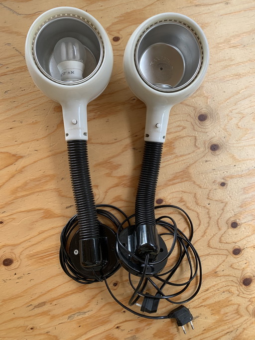 2x Fagerhults wandlampen uit de jaren 60
