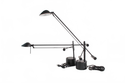 2 lampes de bureau halogènes Kingtec Vintage 1980
