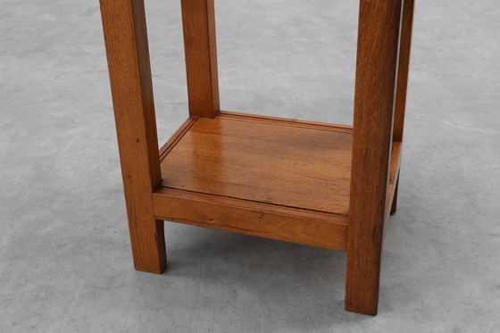 Image 1 of Set di 2 comodini vintage in rovere massello, Francia ca. 1960