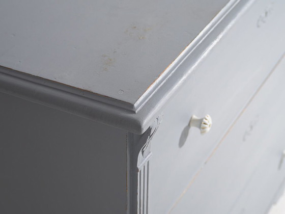 Antique silver gray chest of drawers (c.1900) #18 (photo 11 of 34)