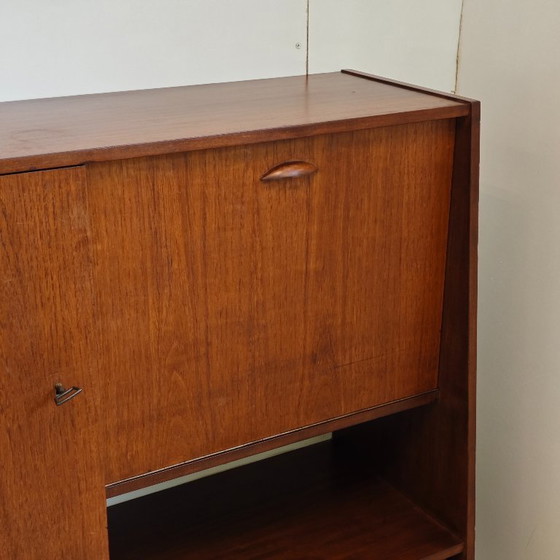 Image 1 of Vintage Danish highboard wall cabinet