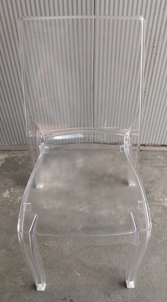 Image 1 of Set mit 3 transparenten Polycarbonat-Stühlen