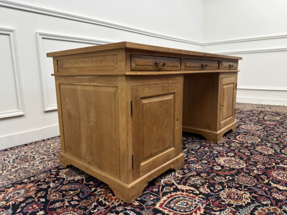 Scrivania Classica Inglese in Legno di Teak – Scrivanie, Leather, Wood (photo 5 of 18)