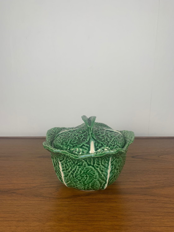 Image 1 of Grünkohl-Keramik-Suppenterrine, 1970/80