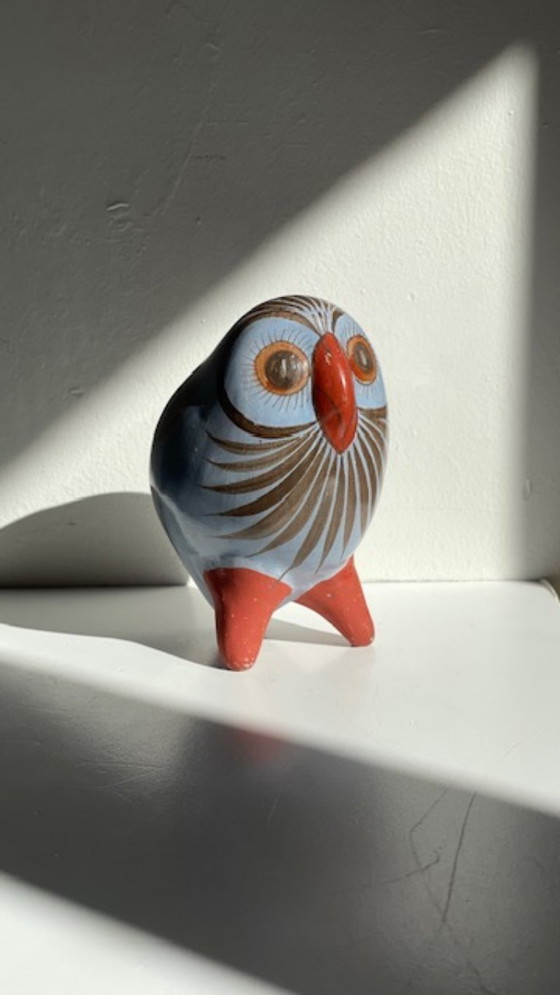 Vintage HANDCRAFTED Ceramic OWL – MEX JP, Decorative Objects (photo 25 of 35)