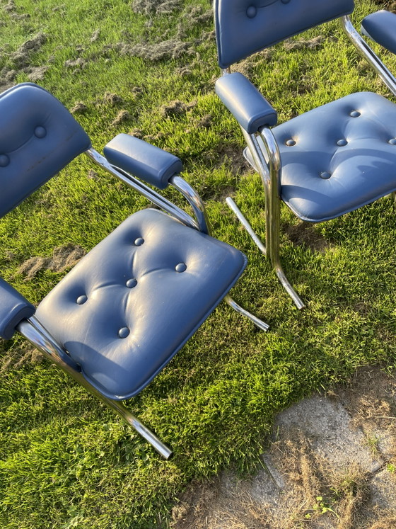 Vintage Chairs – Armchairs, Metal, Chrome (photo 4 of 5)