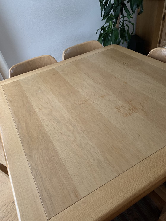 Image 1 of Vintage Dining Table With 6 Fix Chairs