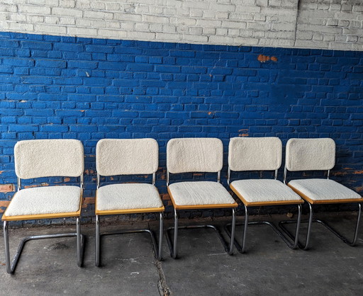 5 sedie vintage Marcel Breuer-Cesca