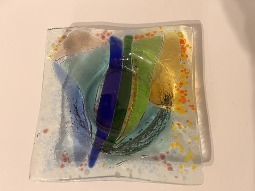 Decorative Murano glass plate