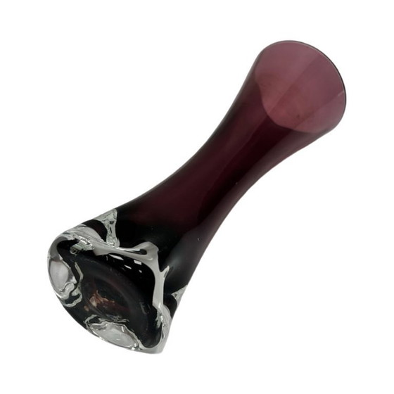Image 1 of Ingrid Glashütte "Lord Nelson" burgundy vase, Germany 1960s