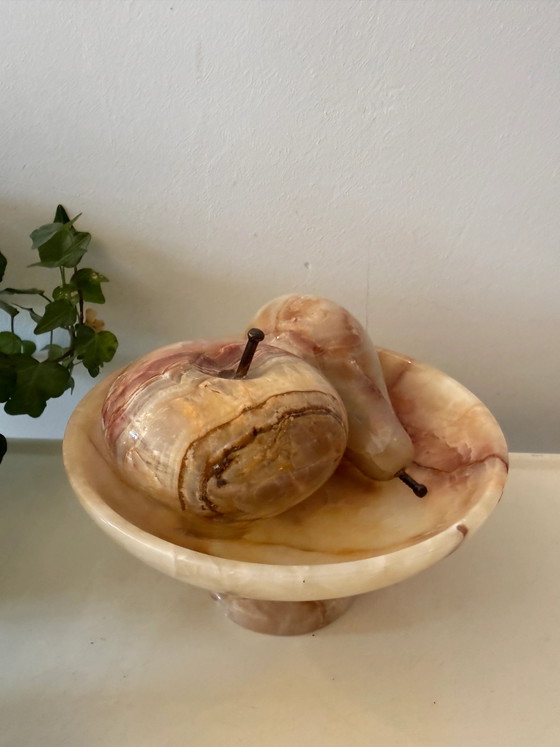 Ciotola per frutta in onice con pera e mela – Ciotole, Vintage (photo 4 of 9)