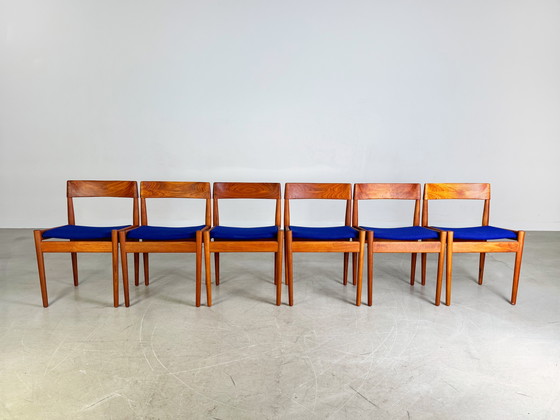 Image 1 of 6x Sedia originale Grete Jalk Midcentury Poul Jeppesens Palissandro