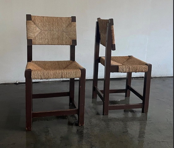 Image 1 of Set of Six Rationalist Chairs, Spain 1960s