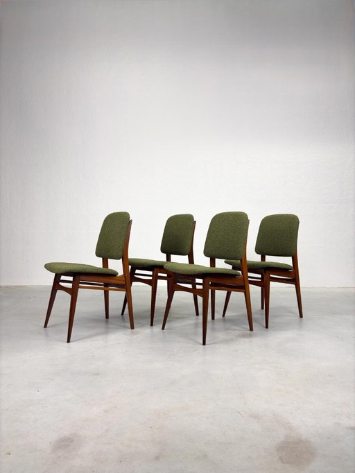 Set of 'Milan' dining chairs by Louis van Teeffelen for Wébé