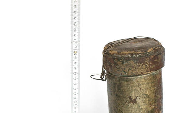 Image 1 of Vintage paper Deco | very old 1940 Bottle cardboard | 102cm high | Pub | Germany Korn Alcohol Rum Liqueur German Schnapps