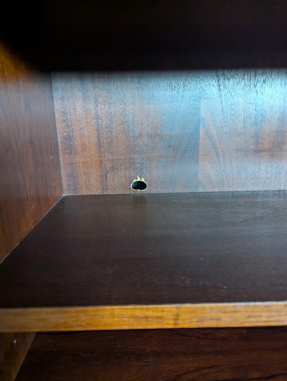 Image 1 of Armoire murale danoise vintage - tiroirs en verre