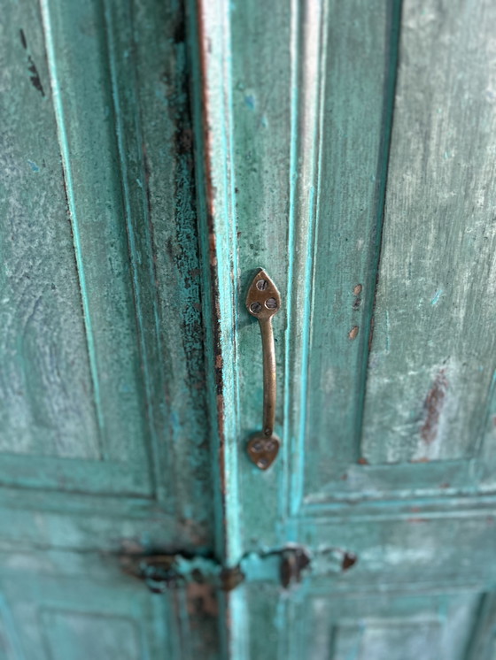 Image 1 of Unique Vintage Indian Cabinet (Almirah) - bohemian eye-catcher