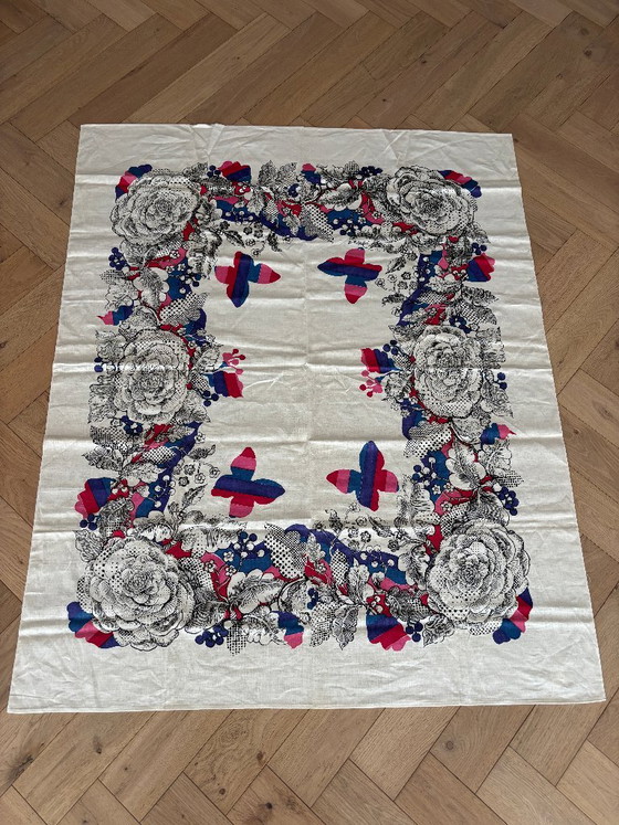 Tessuto in lino polacco vintage Deadstock – Krosnolen – anni '70 – Regali, Cotton (photo 5 of 8)