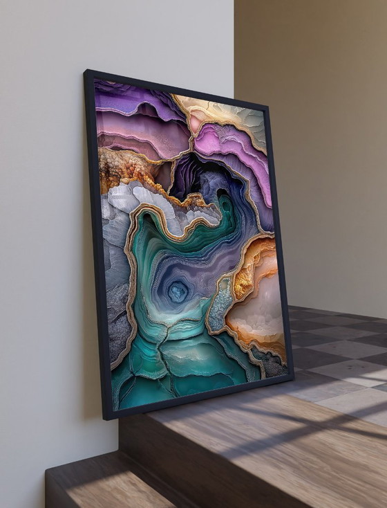 Image 1 of Acrylic Glass Artwork | 200x140 cm | Depthwave #7 (Ori, 1983)