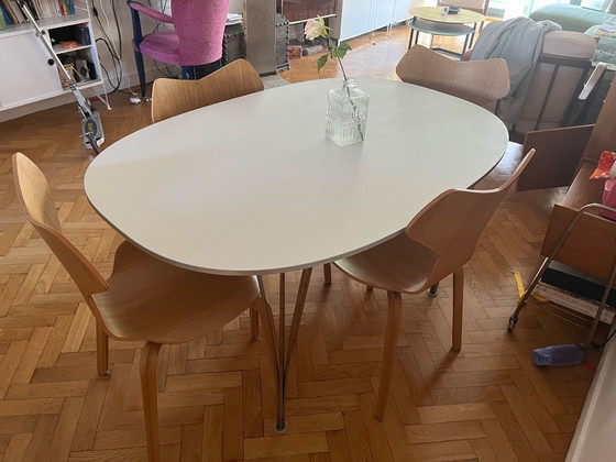 Image 1 of Fritz Hansen superelipse table b611