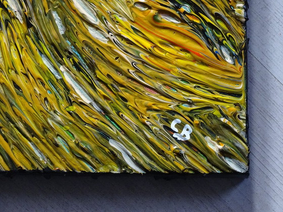Modern painting with butterflies, black and white, CB, Paintings & Drawings, Canvas, Wood (photo 11 of 13)