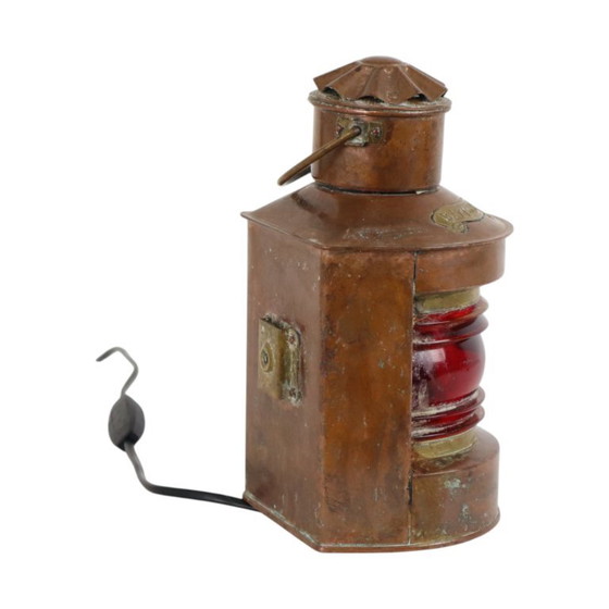 Small Ship's Lamp Mr Portside Copper Maritime 24cm – DHR, Table lamps, Glass (photo 4 of 16)
