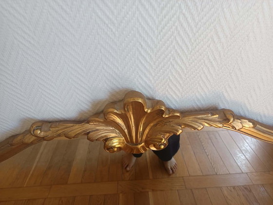 Image 1 of Large Louis XV style giltwood mirror, 166cm