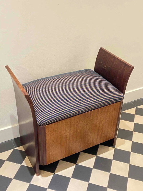 Image 1 of Is this one of the most beautiful stools ever? Let me know... - Art Deco Hague School-Style Chairs and Ottoman