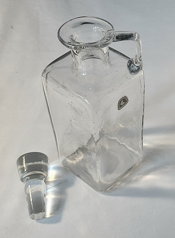 Caraffa in vetro / Vaso vintage Alfred Taube Vohenstrauß Mid Century 60s/70s Ottime condizioni H21/23 (photo 6 of 14)
