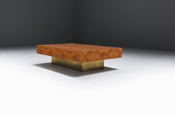 Image 1 of Burlwood salontafel - Jean-Claude Mahey - Roche Bobois