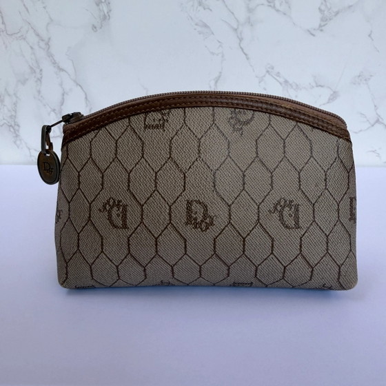 Christian Dior Honeycomb coated canvas cosmetic pouch – Wallets & small leather goods, Leather, Vintage (photo 4 of 13)