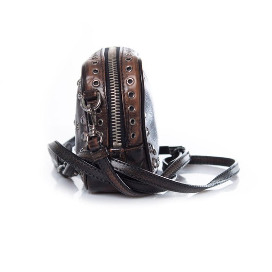 Image 1 of Borsa a tracolla vintage Prada Vitello con decorazioni a tema fotografico.