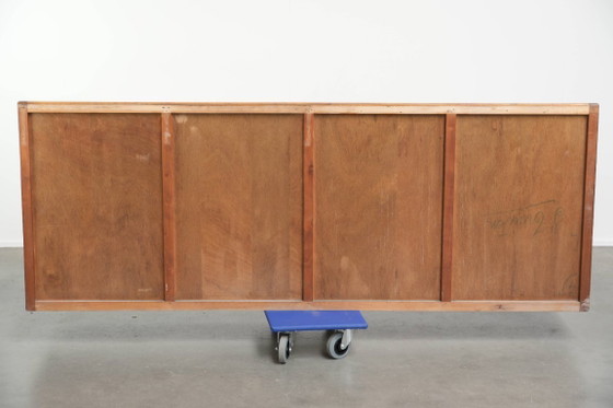 Image 1 of Large and beautiful vintage wooden counter/display cabinet/museum cabinet with a stunning appearance