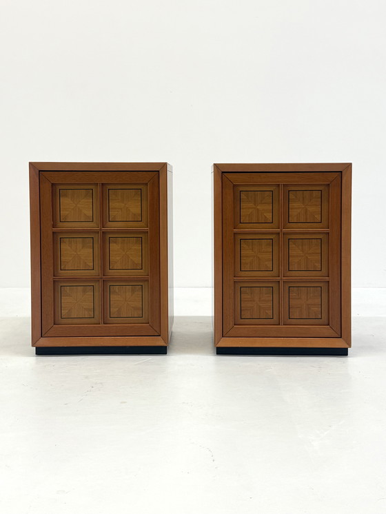 Image 1 of Brutalist Italian Set Cabinets Caccia Alla Volpe For Linea Arredo