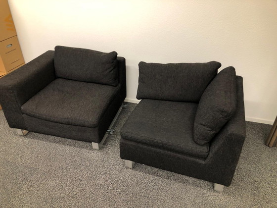 Image 1 of Indera Modular Corner Sofa Gray