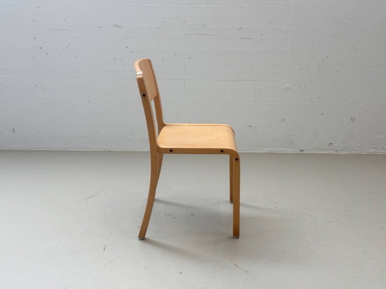 Image 1 of 6x Vintage stacking chairs made of beech wood, 1990s
