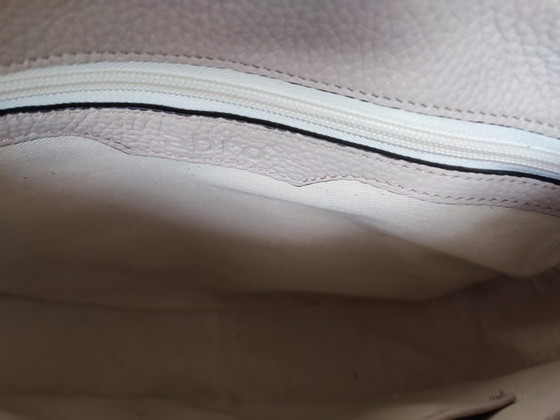 Abro Handbag Shoulder Bag Leather Cream Beige Very Good Condition (photo 10 of 15)