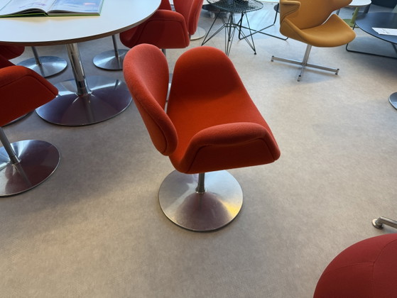 4x Artifort Little Tulip Pierre Paulin – Armchairs, Metal, Textile, Modern (photo 5 of 5)