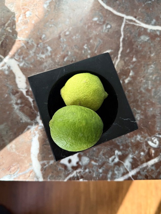 Bandeja de mármol negro