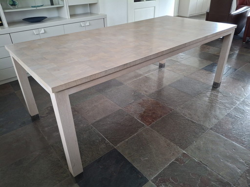 Table de salle à manger Kops White Oak Van Van Rossum 210 cm