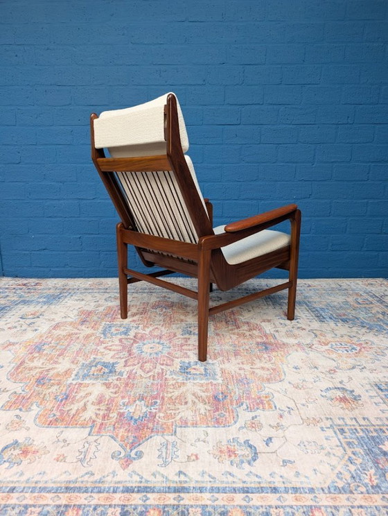 Poltrona Mid-century, Gelderland, Anni '60 – Poltrone, Legno, Cotone (photo 5 of 11)