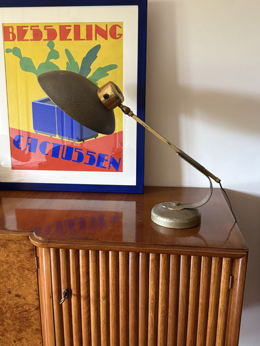 Mid-century moderne bureaulamp, Ferdinand Solère Frankrijk 1950
