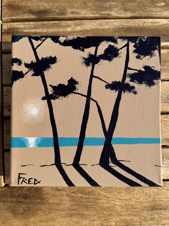 Image 1 of Acrylic on 3D canvas 20x20cm